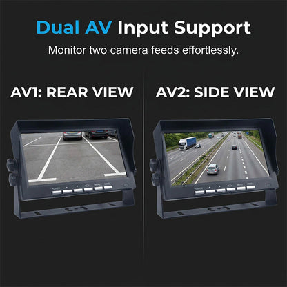 🔥Hot Sale ＆ 50％ Off🔥7-Inch HD Wireless Backup Camera System – Zero Wiring, Easy DIY Install with Night Vision