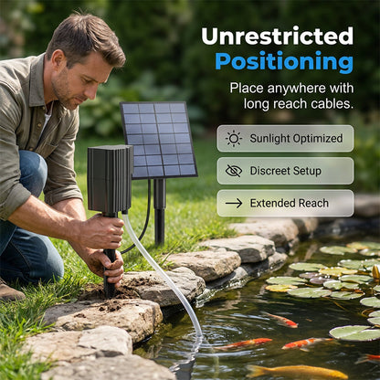 🎉 2026 Sale — Over 148,000 Sold! ☀️ Solar Pond Aerator with Air Pump – High-Efficiency Panel & 24/7 Oxygenation 🐟