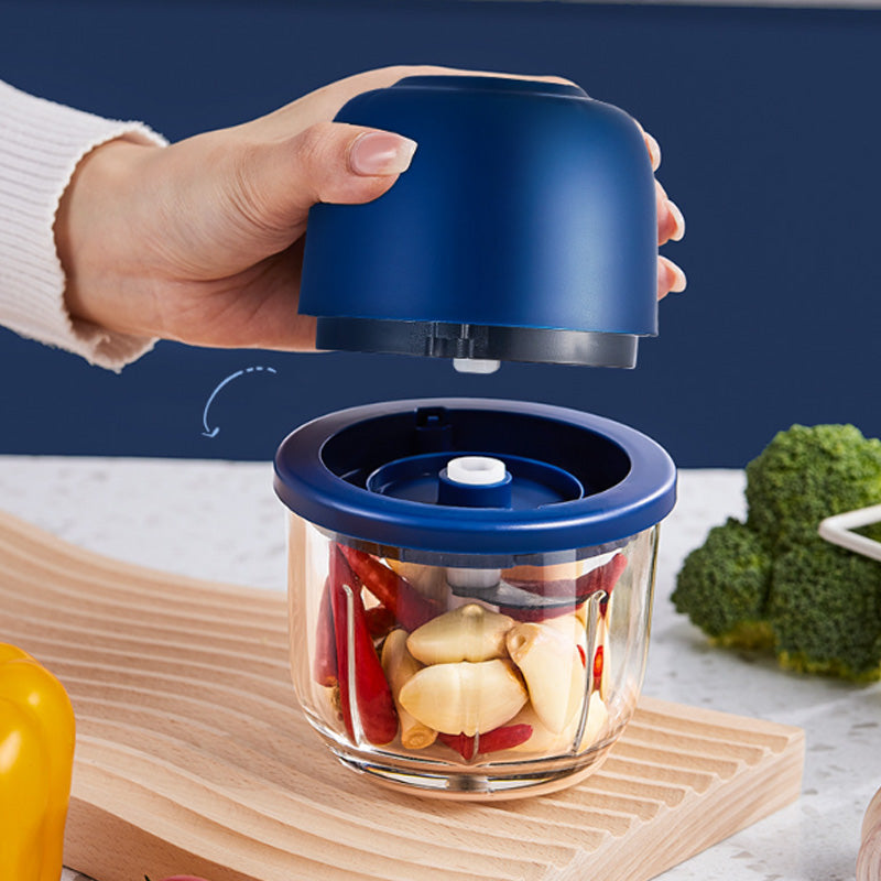 🏆 Last Day Special Price £8.99! ⏰Cordless Multifunctional Mini Electric Food Processor, Wireless Portable Kitchen Chopper for Minced Meat, Garlic & Baby Puree, Fast Food Prep Kitchen Helper