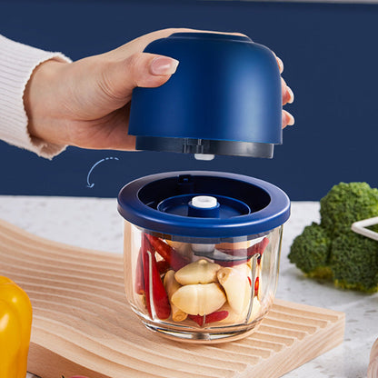 🏆 Last Day Special Price £8.99! ⏰Cordless Multifunctional Mini Electric Food Processor, Wireless Portable Kitchen Chopper for Minced Meat, Garlic & Baby Puree, Fast Food Prep Kitchen Helper