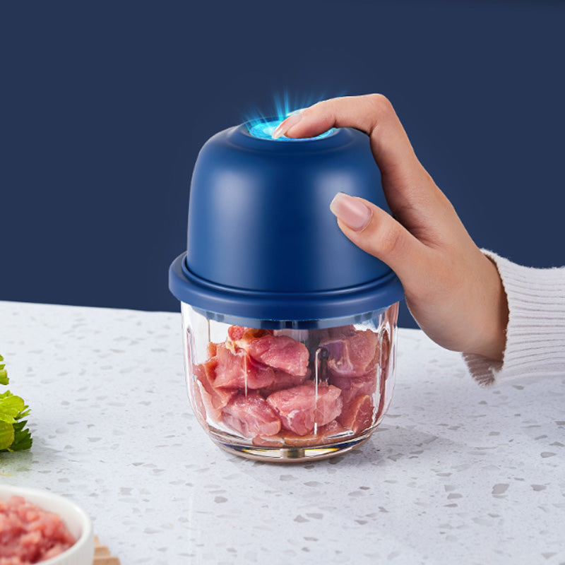 🏆 Last Day Special Price £8.99! ⏰Cordless Multifunctional Mini Electric Food Processor, Wireless Portable Kitchen Chopper for Minced Meat, Garlic & Baby Puree, Fast Food Prep Kitchen Helper