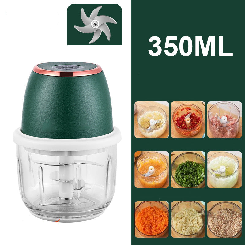 🏆 Last Day Special Price £8.99! ⏰Cordless Multifunctional Mini Electric Food Processor, Wireless Portable Kitchen Chopper for Minced Meat, Garlic & Baby Puree, Fast Food Prep Kitchen Helper