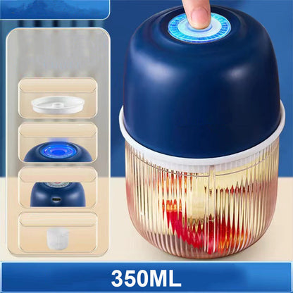 🏆 Last Day Special Price £8.99! ⏰Cordless Multifunctional Mini Electric Food Processor, Wireless Portable Kitchen Chopper for Minced Meat, Garlic & Baby Puree, Fast Food Prep Kitchen Helper