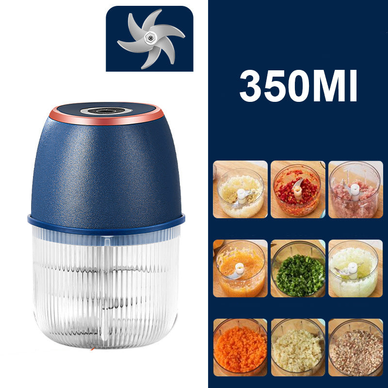 🏆 Last Day Special Price £8.99! ⏰Cordless Multifunctional Mini Electric Food Processor, Wireless Portable Kitchen Chopper for Minced Meat, Garlic & Baby Puree, Fast Food Prep Kitchen Helper