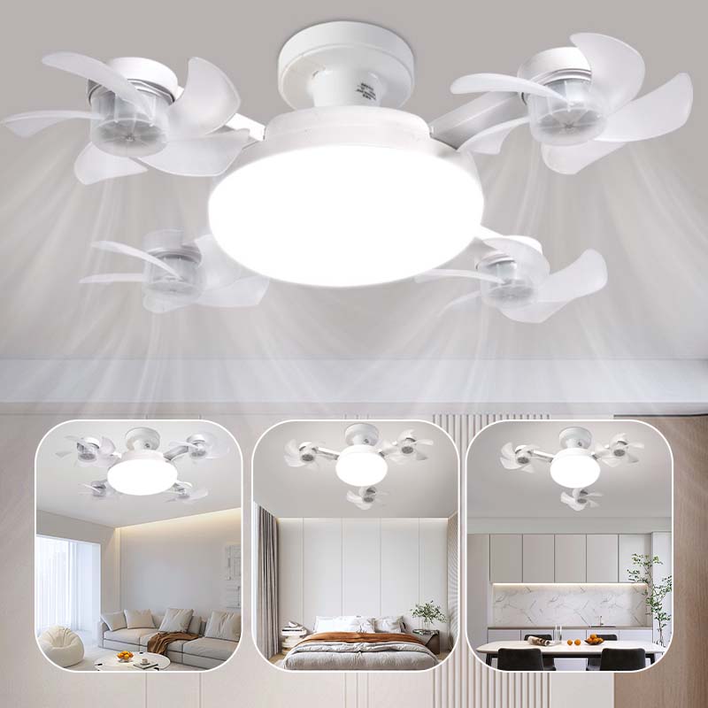 2‑in‑1 Remote Control Ceiling LED Fan Light