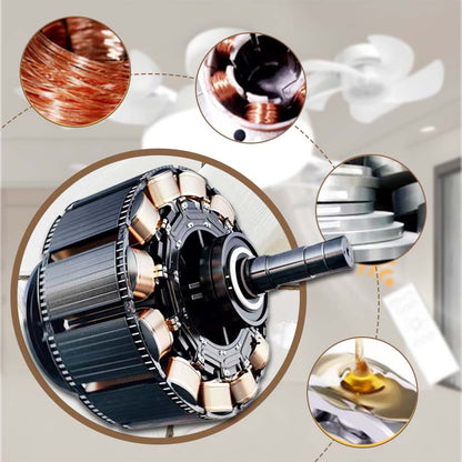 2‑in‑1 Remote Control Ceiling LED Fan Light