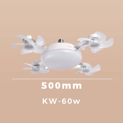 2‑in‑1 Remote Control Ceiling LED Fan Light