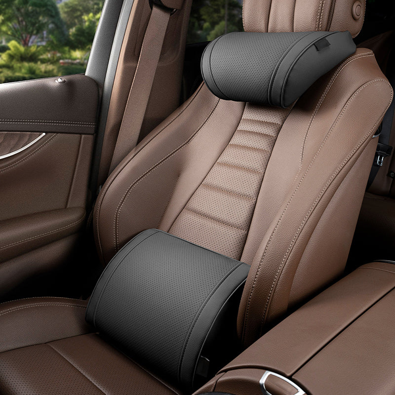 🏆 LIMITED-TIME 50% OFF! 🚗Ergonomic Headrest and Lumbar Support Set for Car Seats