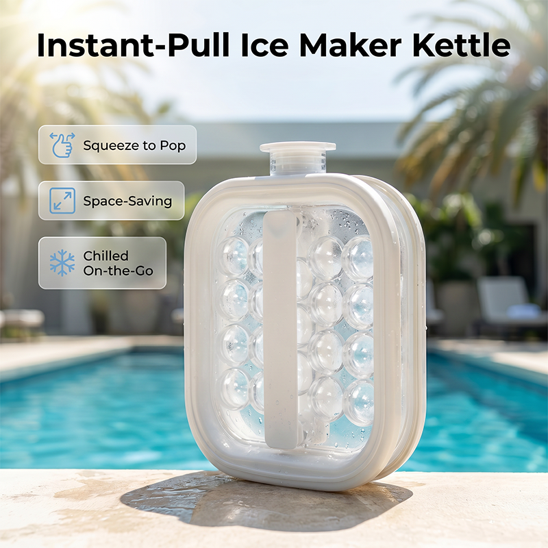 Portable Silicone Ice Ball Maker Bottle 🧊 Freeze, Store & Release Perfect Ice Balls with Ease