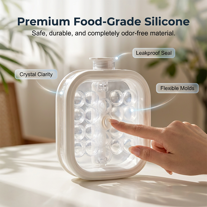Portable Silicone Ice Ball Maker Bottle 🧊 Freeze, Store & Release Perfect Ice Balls with Ease
