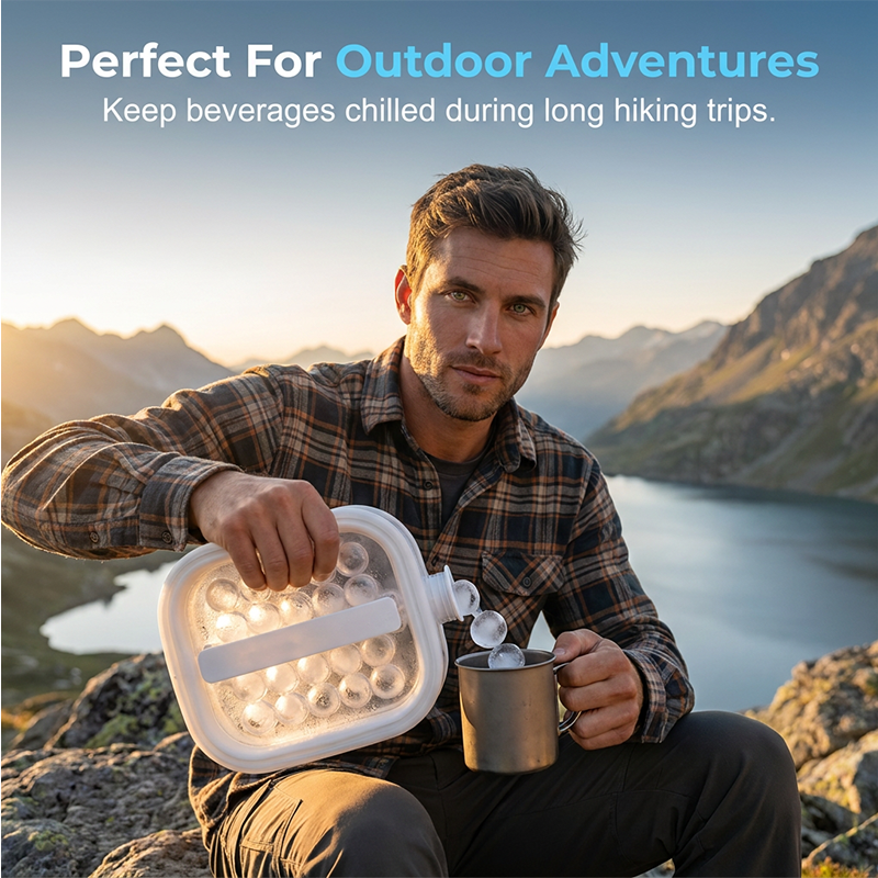 Portable Silicone Ice Ball Maker Bottle 🧊 Freeze, Store & Release Perfect Ice Balls with Ease