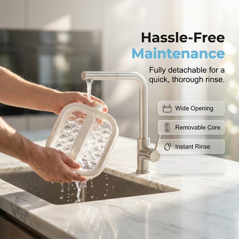 Portable Silicone Ice Ball Maker Bottle 🧊 Freeze, Store & Release Perfect Ice Balls with Ease