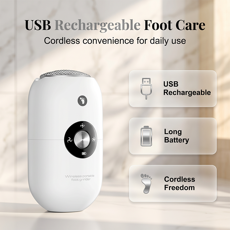 🦶 Electric Foot Callus Remover – Portable Pedicure Grinder