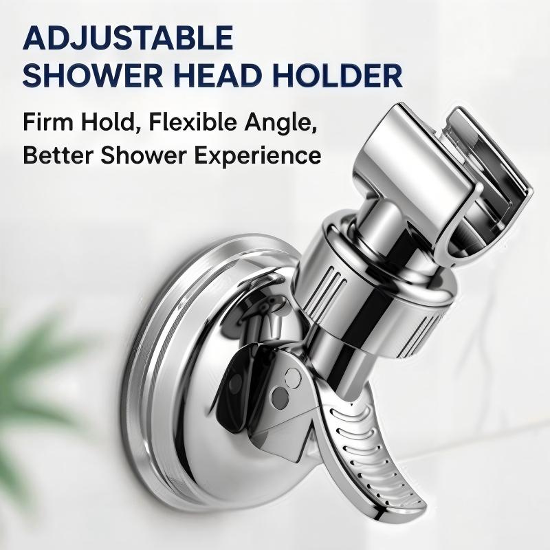 2pcs Adjustable Shower Head Holders Removable Suction Cup Shower Head Bracket No Drill Shower Head Bracket