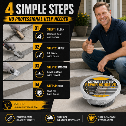 🥳2026 HOT SALE🥳🧰🛠️ Concrete Step Repair Adhesive