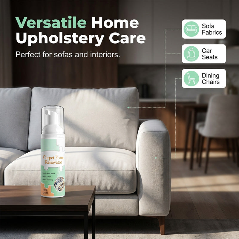 🏆 Last Day Special Price £9.78 ! 🔥Buy 2 Get 1 Free🎁Waterless Carpet Foam Stain Remover with Towel