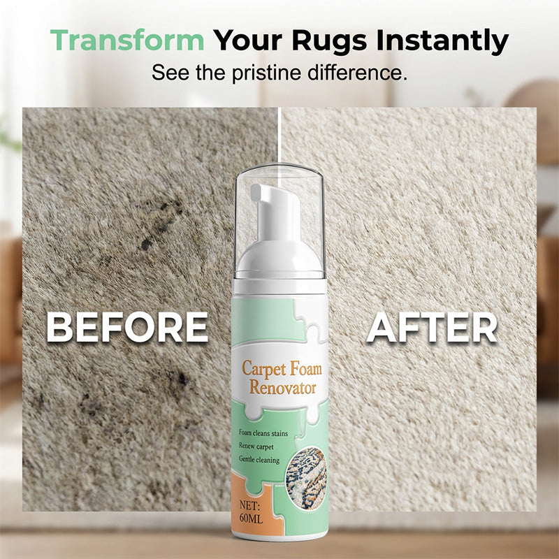 🏆 Last Day Special Price £9.78 ! 🔥Buy 2 Get 1 Free🎁Waterless Carpet Foam Stain Remover with Towel