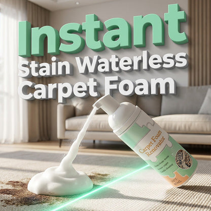 🏆 Last Day Special Price £9.78 ! 🔥Buy 2 Get 1 Free🎁Waterless Carpet Foam Stain Remover with Towel