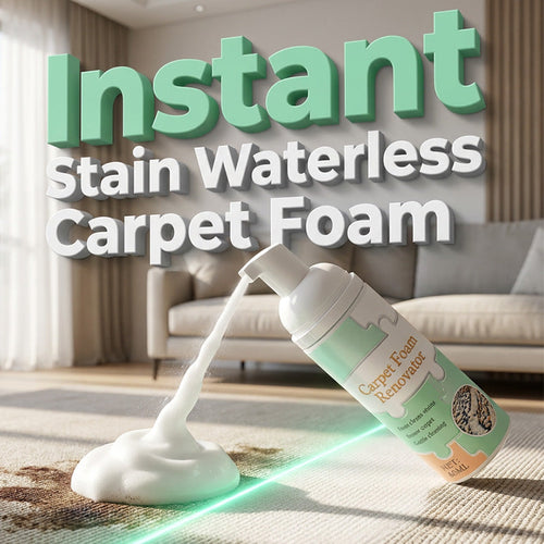 🏆 Last Day Special Price £9.78 ! 🔥Buy 2 Get 1 Free🎁Waterless Carpet Foam Stain Remover with Towel