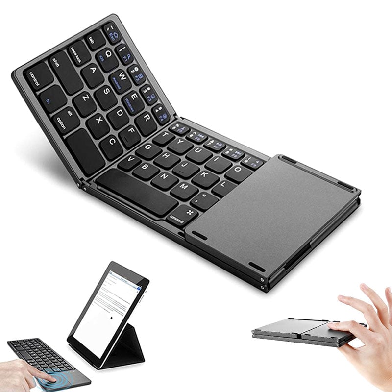 Foldable portable keyboard