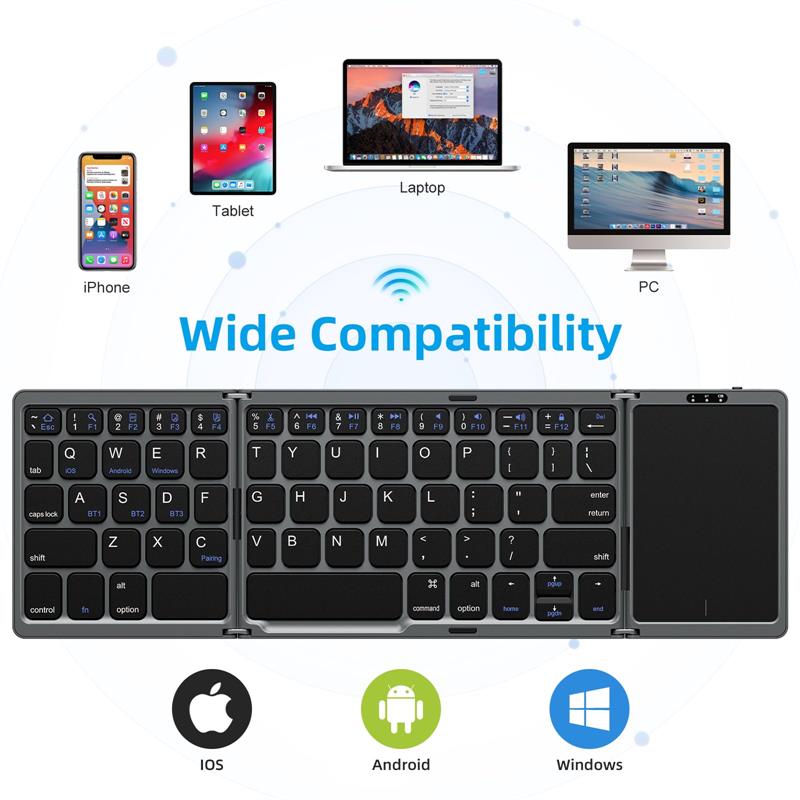 Travel and commute keyboard setup