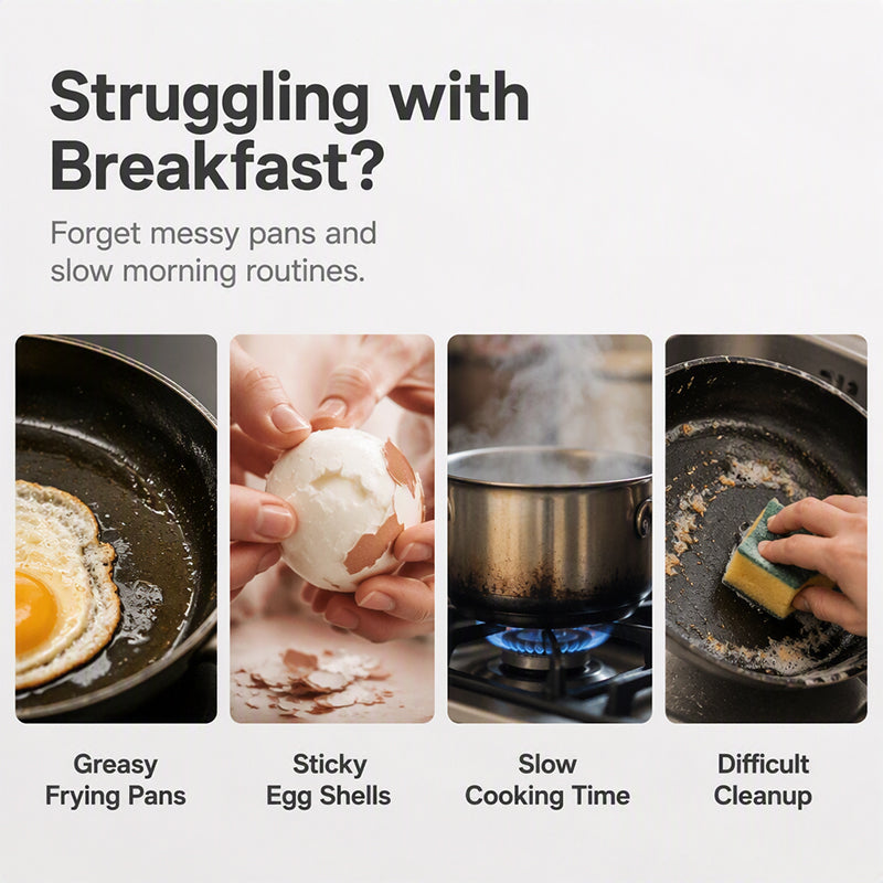 🥚First 50 customers enjoy buy 1 get 1 free! ⏱️ Microwave Egg Cooker – Perfect boiled eggs in just 2 minutes 🌿