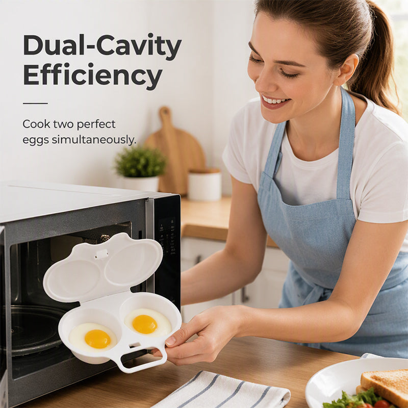 🥚First 50 customers enjoy buy 1 get 1 free! ⏱️ Microwave Egg Cooker – Perfect boiled eggs in just 2 minutes 🌿