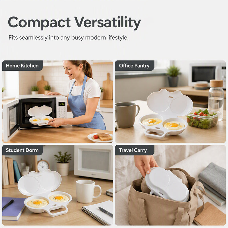 🥚First 50 customers enjoy buy 1 get 1 free! ⏱️ Microwave Egg Cooker – Perfect boiled eggs in just 2 minutes 🌿