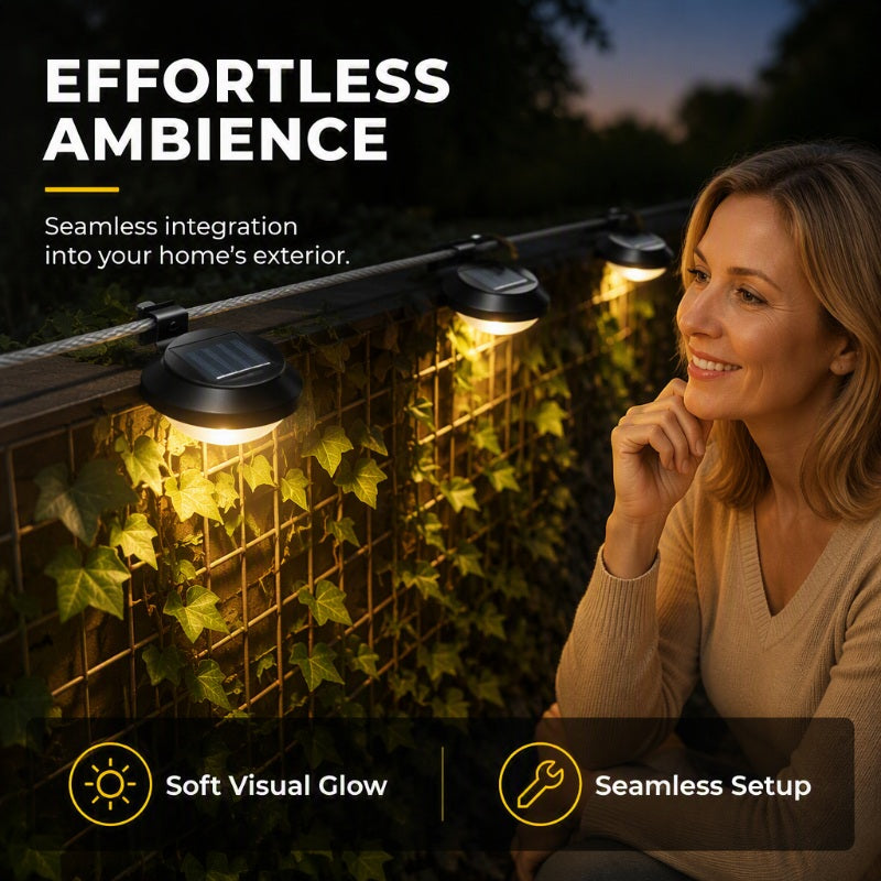 Solar gutter wall light image 5