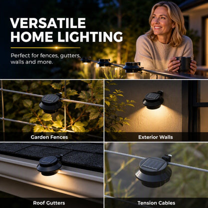Solar gutter wall light image 6
