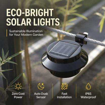 🎁🔥Last day sale 50% OFF🔥☀️ Solar LED Gutter Wall Light | Outdoor Accent