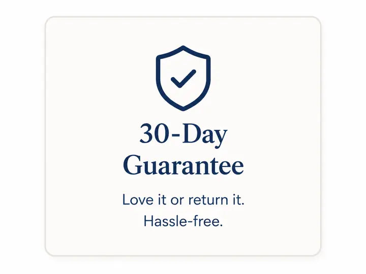 30-day satisfaction guarantee