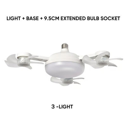 2‑in‑1 Remote Control Ceiling LED Fan Light